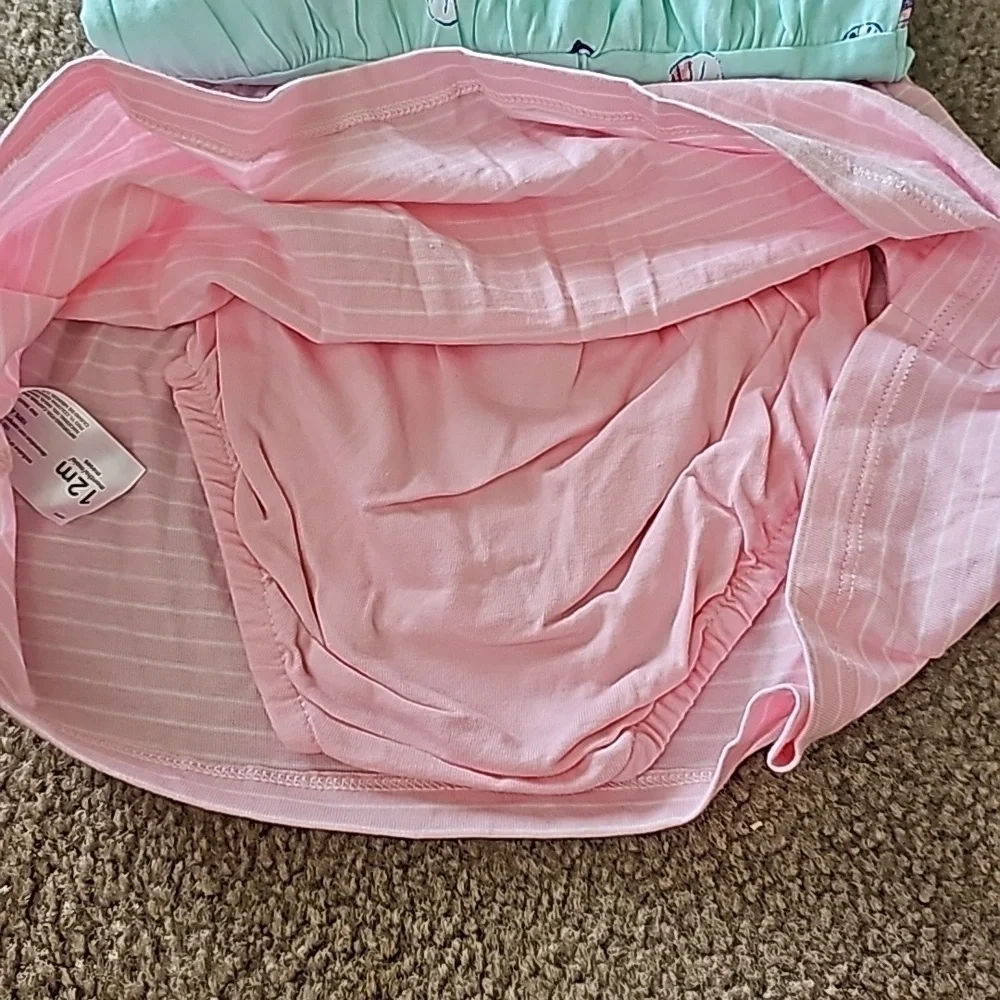 Carters baby girl butterfly dress and romper set